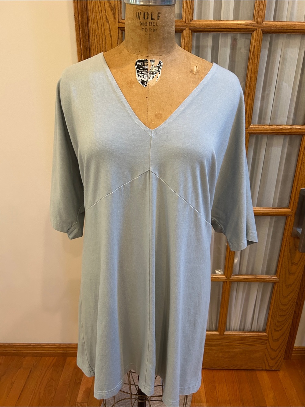 bryn Walker Pale Blue V-Neck Tunic